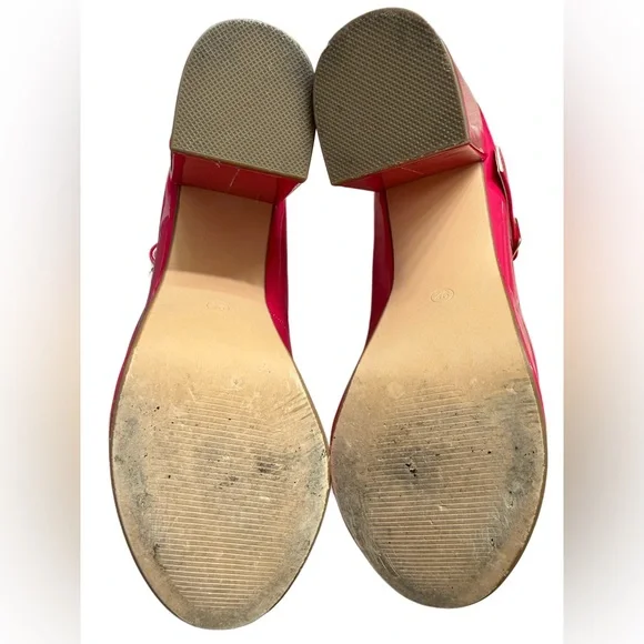 COUTGO HOT PINK PLATFORM MARY JANES - Picture 6 of 7